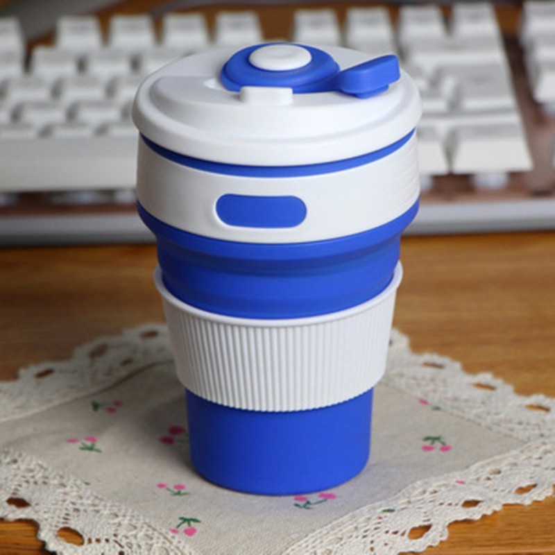 Opvouwbare silicone Koffie/thee kopjes. BPA-Vrij