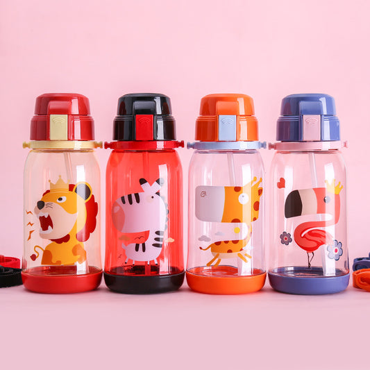 650ml Kids waterfles met rietje BPA Free
