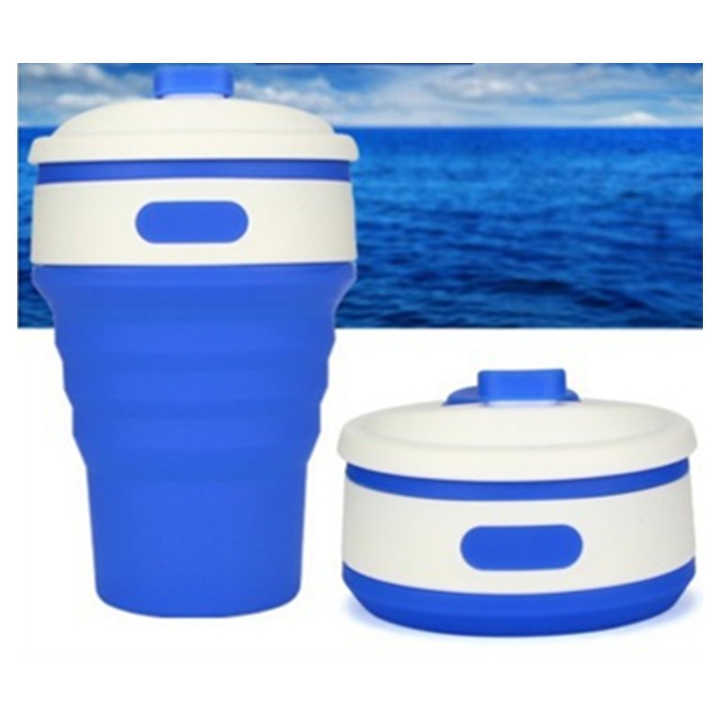 Opvouwbare silicone Koffie/thee kopjes. BPA-Vrij