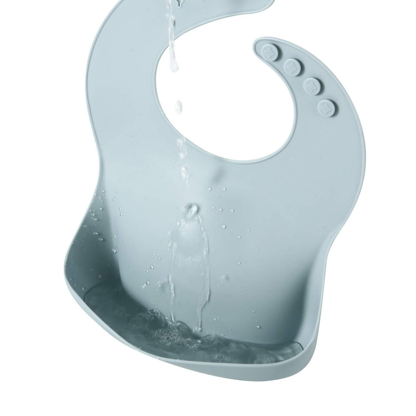 Zachte Silicone baby slabber. BPA-Vrij