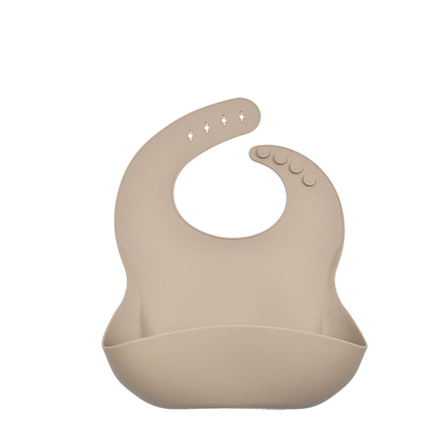 Zachte Silicone baby slabber. BPA-Vrij
