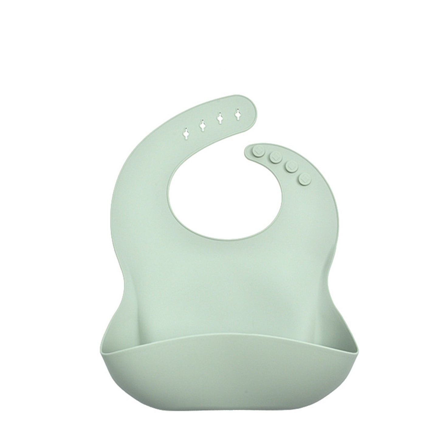 Zachte Silicone baby slabber. BPA-Vrij